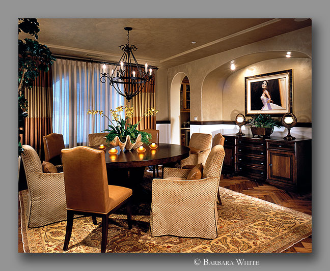 Shady Canyon residence interior photograph